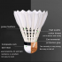 6pcs Premium White Goose Feather Badminton Shuttlecock for Outdoor Training and Sports - Durable and High-Performance