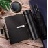 a5 Notebook company business office notepad Hard leather work This meeting minutes book thick simple exquisite high-end gift box set