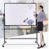 Whiteboard support type magnetic mobile vertical hanging whiteboard small blackboard wall post message board Office writing large white board can erase blackboard