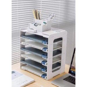  File storage rack Multi-layer office organizer assembly bookshelf