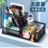  Iron pen holder Simple stationery storage box Office supplies pen bucket Creative desktop decoration Student metal storage simple pen holder