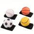 5pcs, Mini Creative Bouncy Ball With Elastic Strap, Exercise Sports Entertainment Game Ball