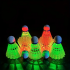 4pcs ( Luminous Badminton ) New Arrival Luminous Badminton, Plastic Badminton With Light, Outdoor Sports Badminton