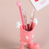 Adorable Mouse Pen Holder - Multifunctional Desk Organizer For Pens, Pencils & Makeup Brushes | Cute Cartoon Design | Red Or Pink | Perfect Birthday Gift